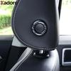 Car Seat Headrest Adjust Switch Button Cover Trim For Volkswage VW Teramont Atlas 2017- Carbon Fiber Interior Accessories