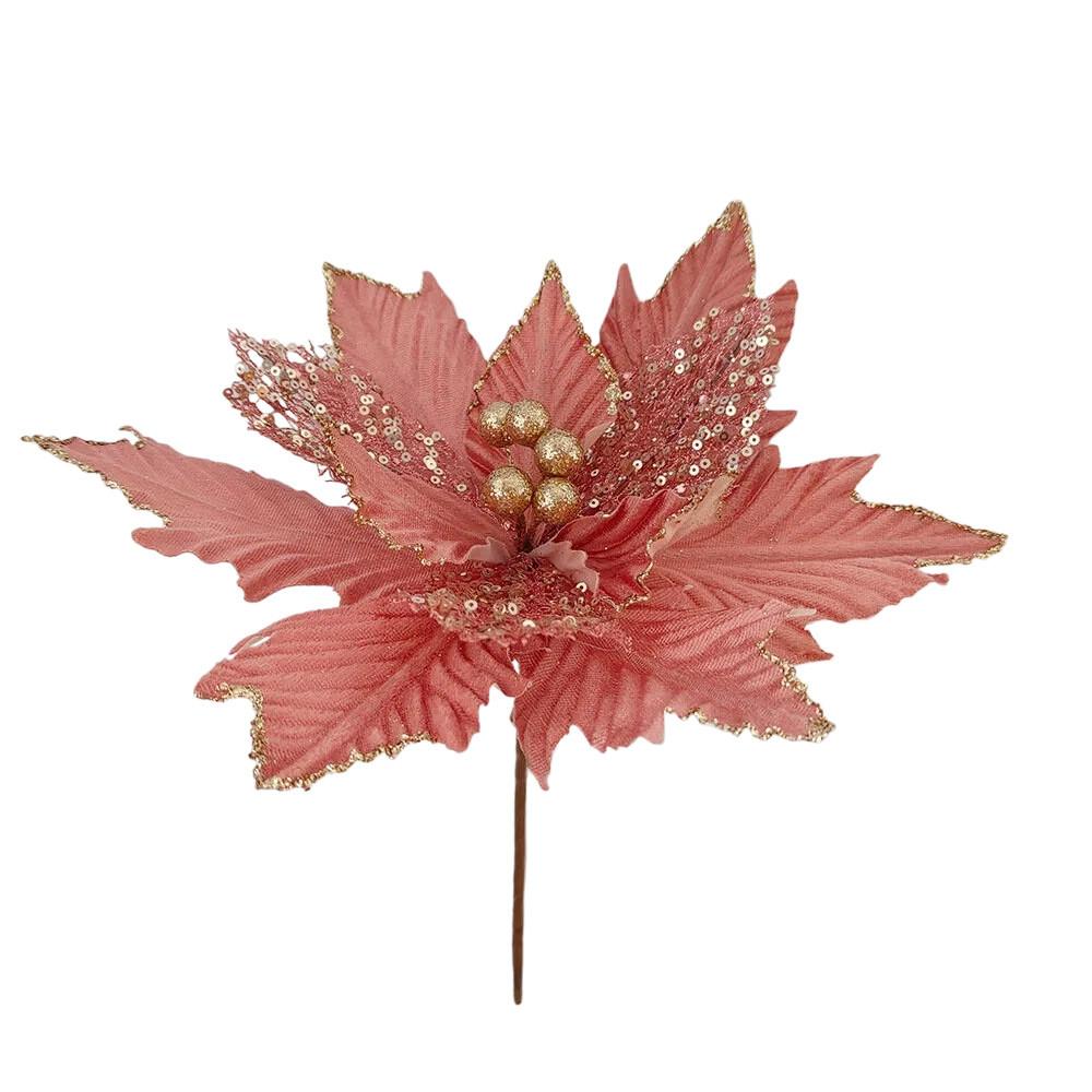 Christmas Ornament Set With Preserved Flowers For Holiday Decor And Tree Embellishments