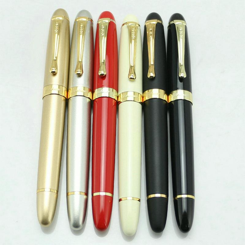 JINHAO X450 High Quality Multicolor White 18KGP Nib Fountain Pen Twist Carven Stationery School&Office Writing
