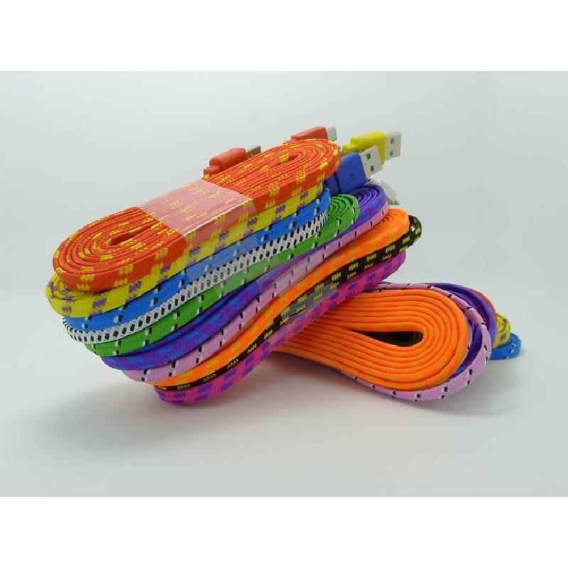 V8 Nylon Android Braided Usb Data Cable Single Micro Connector Mobile Charging