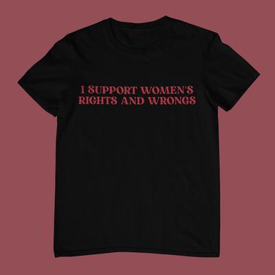 Maglietta Supporto Diritti e Torti delle Donne, Maglietta Unisex Divertente