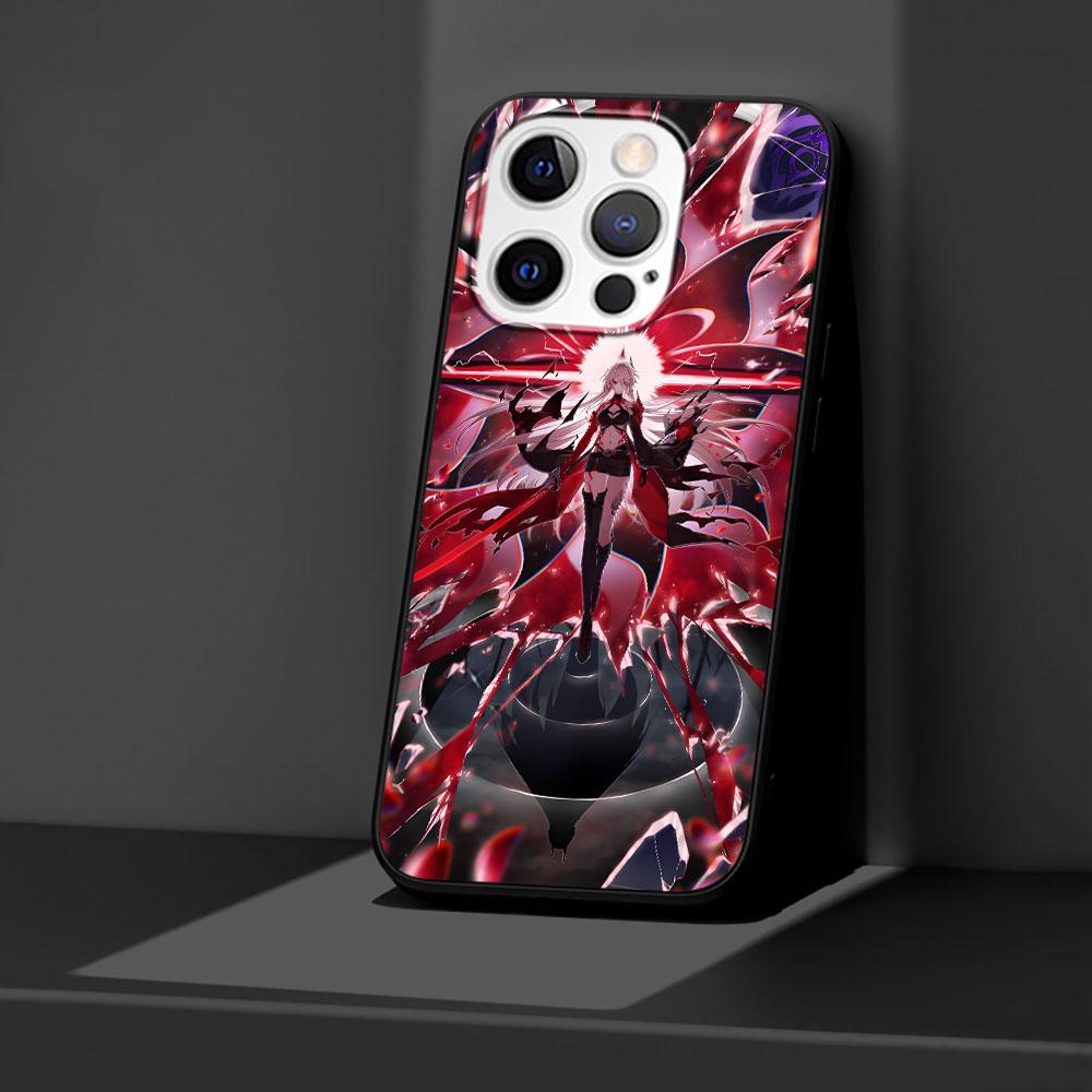 Honkai Star Rail Acheron Case for Apple iPhone 14 11 7 SE 2020 8 X XS 13 12 Mini XR 15 Pro Max Silicone Black Soft Phone Cover