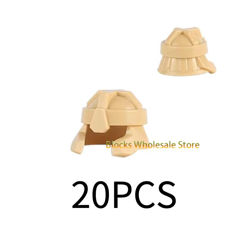 Medieval Military Castle Knight Building Blocks - King Figures with Helmet Armor and Weapon Accessories