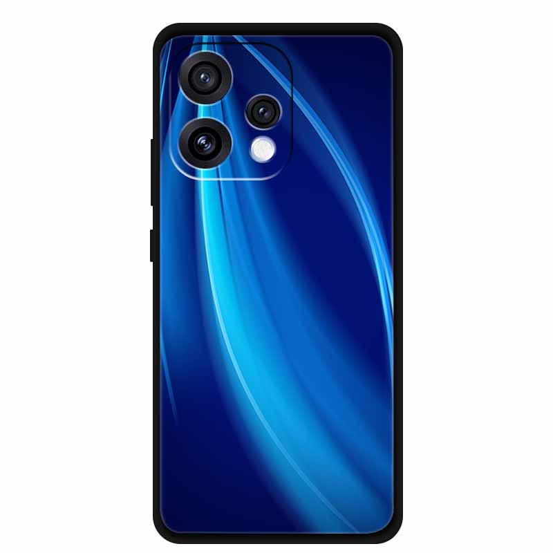 Case For Oppo Reno 15C 5G Colorful Flowers Black Soft Silicone TPU Phone Cases For Oppo Reno15 5G Shells Protection Bumper Funda