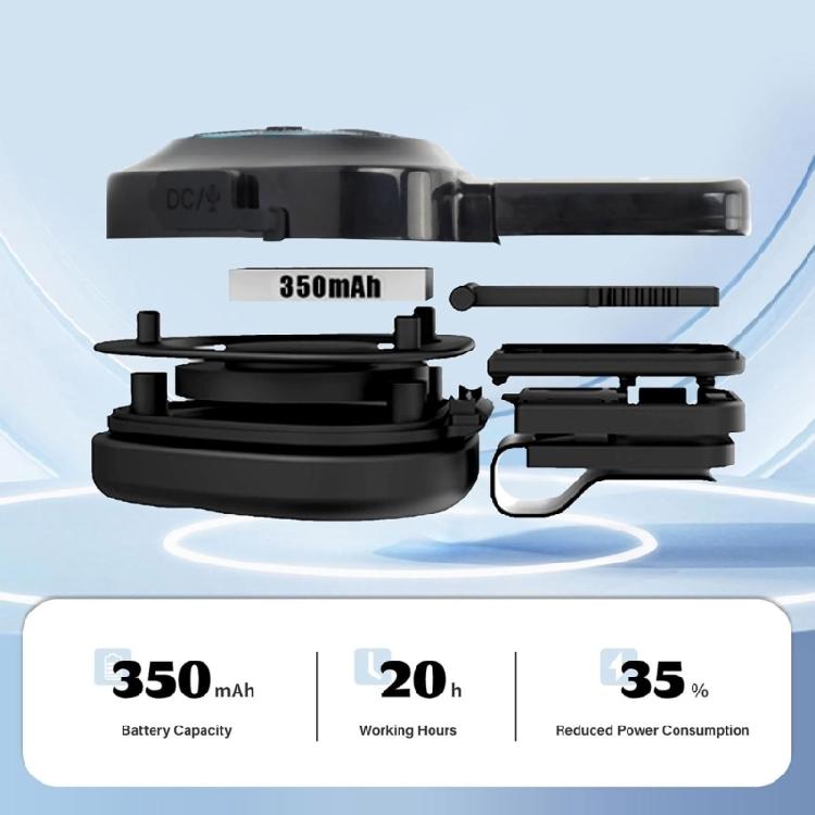 Handfree Headset for Helmets, Delivery Riders, Waterproof, Powerful Sound, 350mAh Long Battery Life, and Comfortable Fit