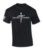 Mens Christian Shirt Nail Cross Unashamed Short Sleeve T-Shirt Graphic Tee
