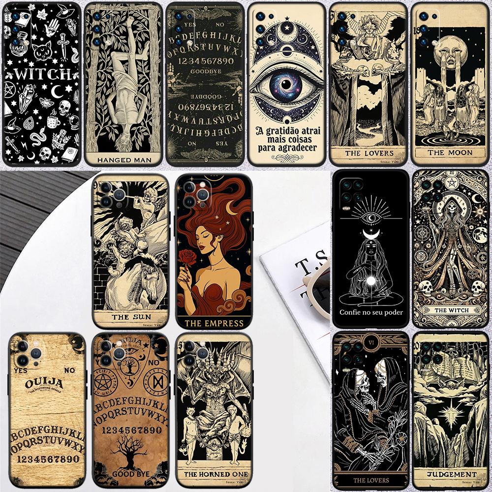 Hexe Divination Tarot Mond Neu Hochwertige Handyhülle für Xiaomi Poco M4 M5 M6 M7 X3 X6 X7 Pro