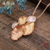 Luxury New Color Painting Oil Irregular Petal Alloy Pendant Spring and Summer Small Fresh Ladies Versatile Simple Necklace