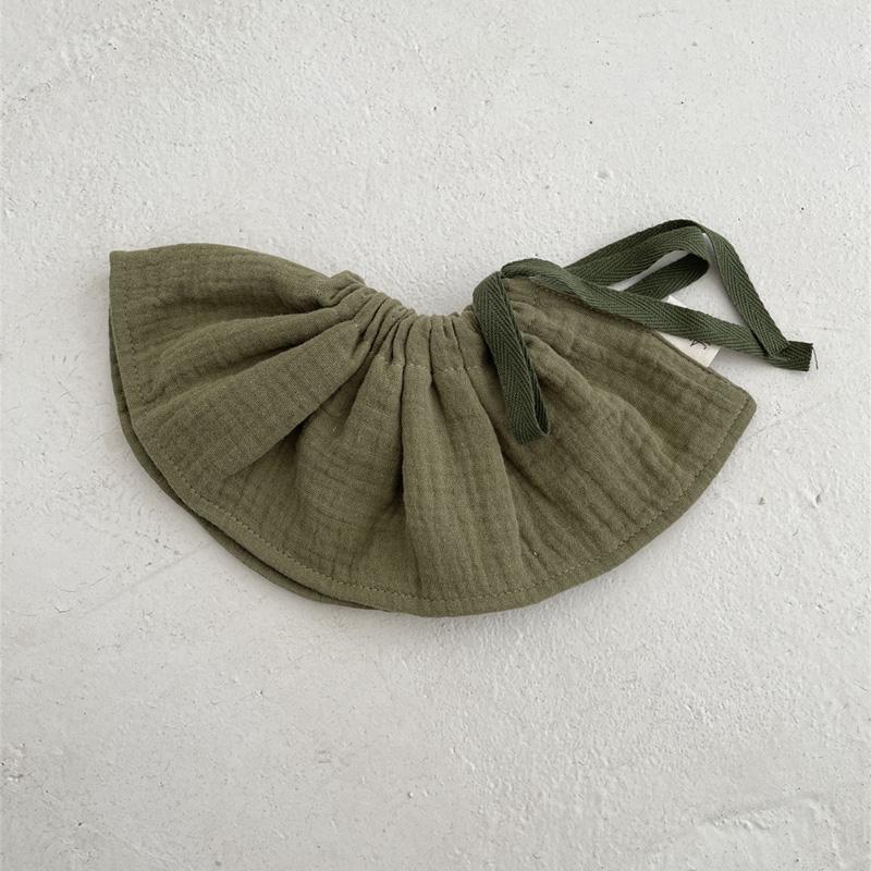 4Layers Cotton Gauze Baby Bibs Toddlers Newborns Printing Ruffle Feeding Burp Cloths Apron Baby Saliva Towel Drool Bib