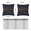Chicago Illinois Skyline Square Pillowcase Polyester Linen Velvet Creative Zip Decor Throw Pillow Case Car Cushion Case