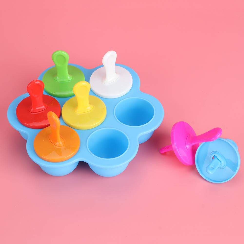 Household Reusable Silicone Ice Cream Molds DIY Making Mold Tool Kitchen Supplies