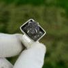 Natural Amethyst Rough Gemstone Stackable Adjustable Ring 925 Sterling Silver