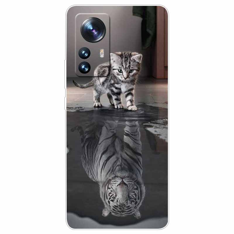 For Xiaomi 12T Pro 5G Case 12 T Cat Space Soft TPU Clear Silicone Funda Cases for Xiaomi 12T 5G Cover 12TPro Shockproof 2022