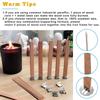 Wooden Candles Wick for DIY Craft Paraffin Candle Jar Making Kit Beeswax Burning Smokeless Wick Candle Core Making Supplies