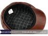 Jesienny Beret Chłopięcy z Prawdziwej Skóry - Modna Płaska Czapka Unisex