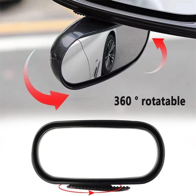 1pc Universal Car Mirror 360° Adjustable Wide Angle Side Rear Mirrors blind spot Snap way for Parking Auxiliary Rear View Mirror