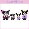 Plush Kuromi Doll With Royal Crown Ultra Soft Short Plush 25cm Adorable Anime Figure
