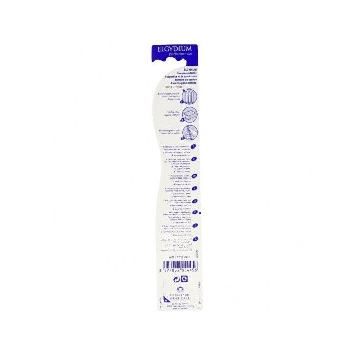 Brosse À Dents - ELGYDIUM - Performance - Souple - Nettoyage Complet - Pour Adultes