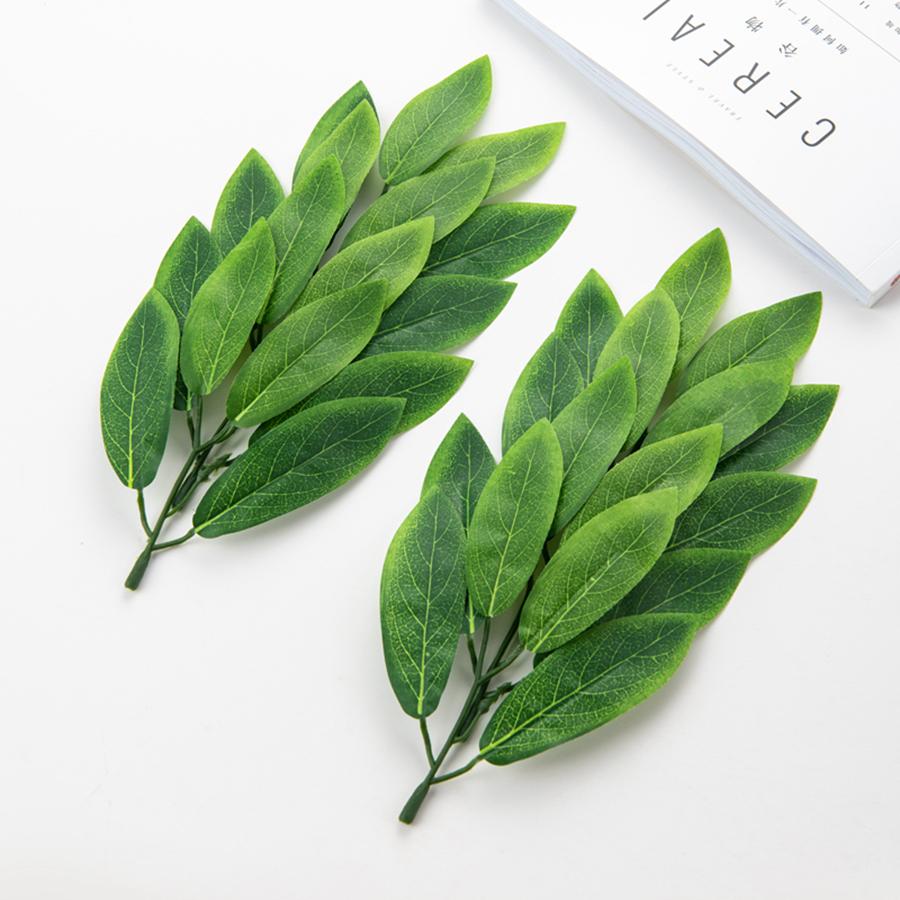 50/100Pcs Silk 4-Leaf Fake Plants Wedding Party Christmas Wreath Photography Props Home Birthday Decor Crafts Artificial Flowers