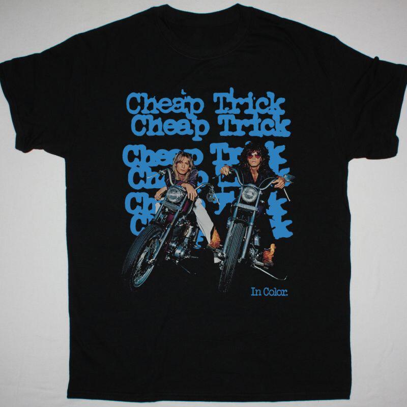 

Vintage 90s CHEAP TRICK IN COLOR Cotton Black Unisex S234XL TShirt MM1254 Unisex T-Shirt S