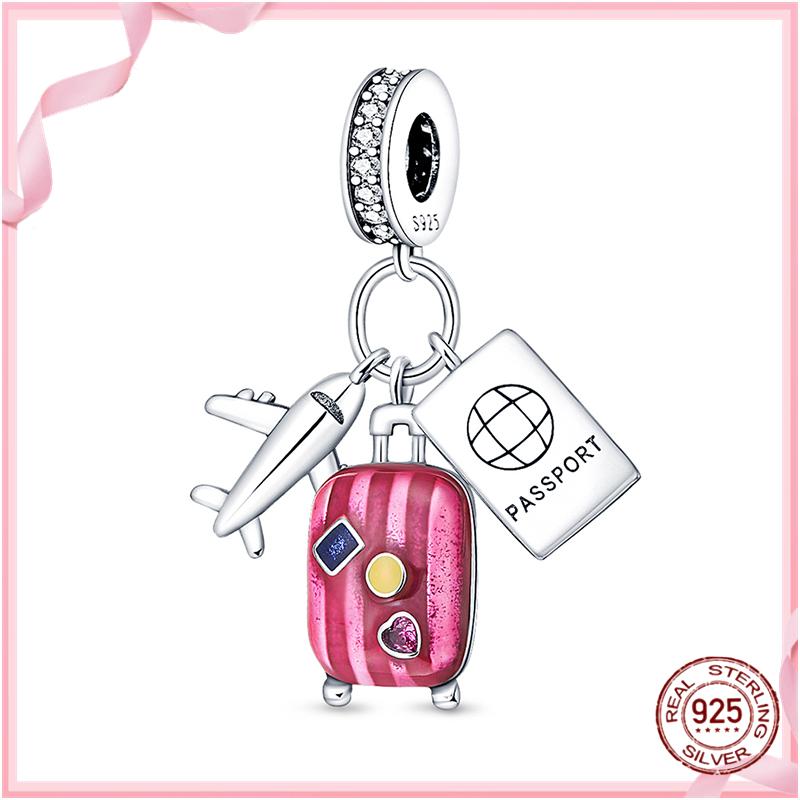 TOP Copper Pink Girls Skirt Cute Cat Charm Bead Charms Bead Charms Ideal For Womens Authentic Bracelets Copper Pendant Do It Yourself Jewellery Gift