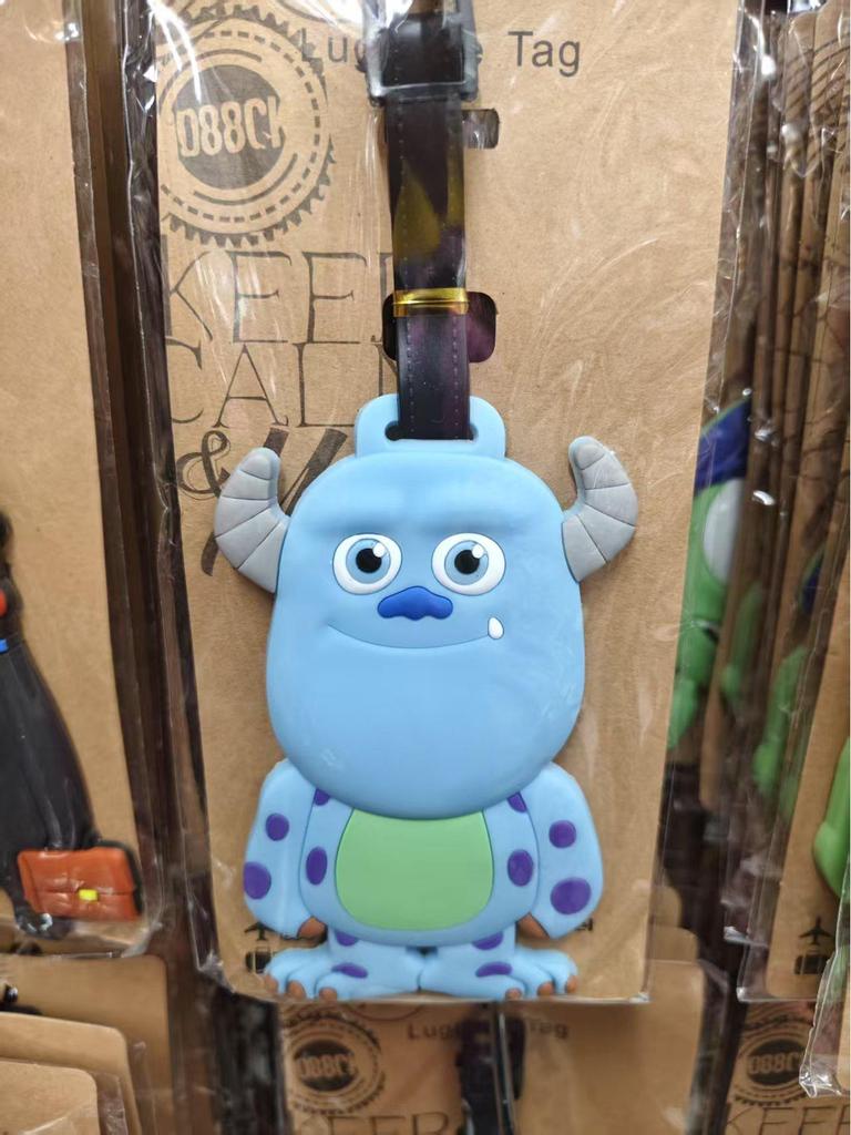 Pixar Auta Roztomilý Kreslený Měkký Gumový Štítek na Zavazadlo