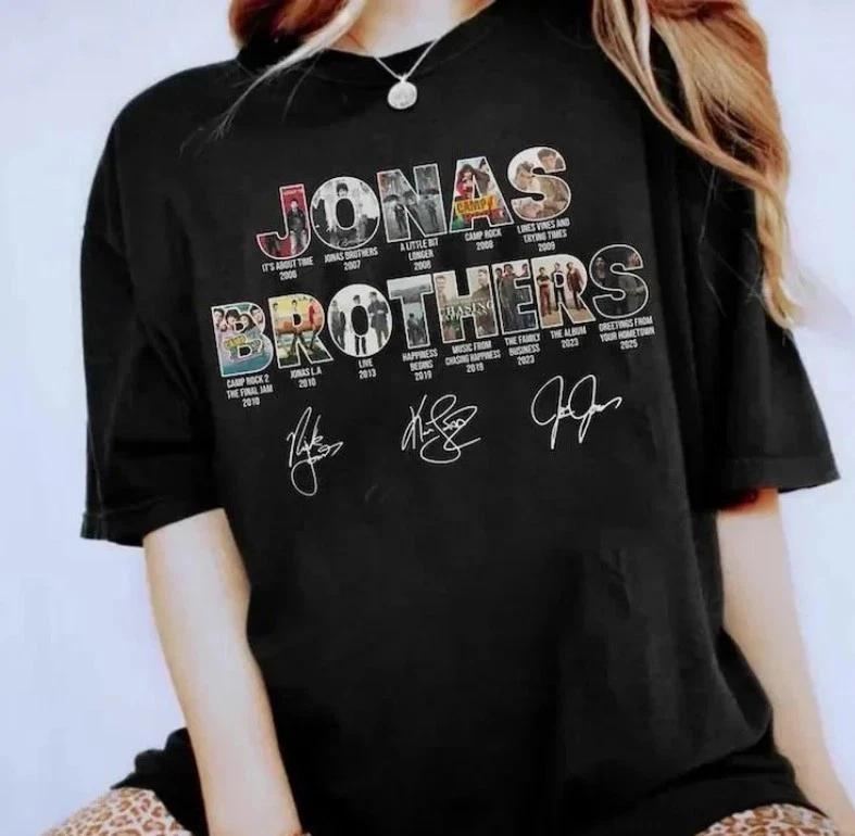 Футболка Jonas Bros 20th Anniversary Tour 2025, Винтажная футболка тура Jonas Brothers 3XL