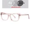0 -0.5 -0.75 To -6.0 Blue Light Blocking Nearsighted Glasses For Women Spring Leg Cat Eye Minus Degree Prescription Spectacles