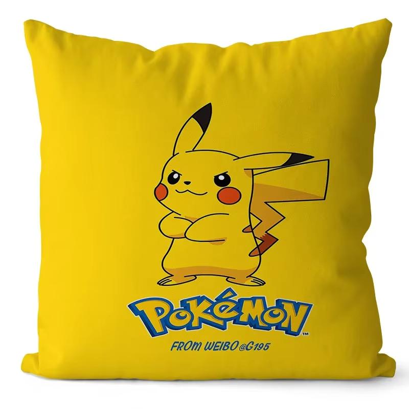 Pokemon Pikachu Cartoon Anime Pillow Covers Decorative Home Doublesided Print Square Pillow Bedroom Room Decoration Pillowcase