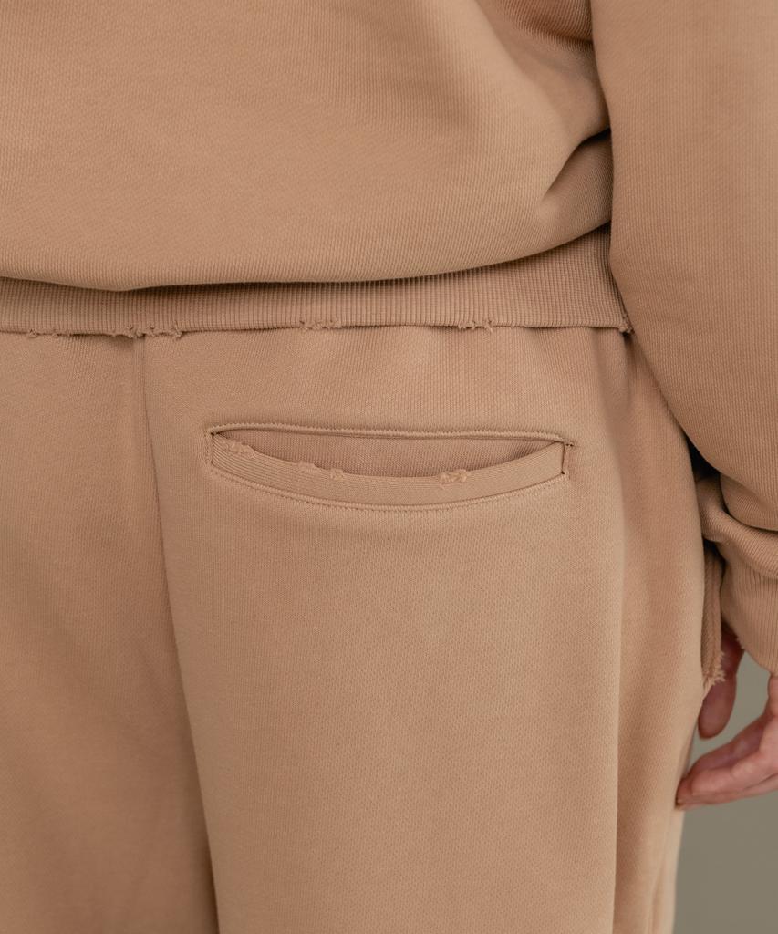 SSIN AND LEE (Uni) Rusty Cotton Sweatpants Beige