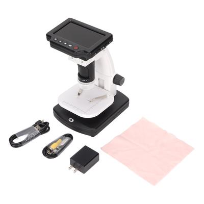 Microscópio digital LCD de 4 polegadas com ampliação de 1200 vezes, câmera de vídeo microscópio 1080p com 12 MP