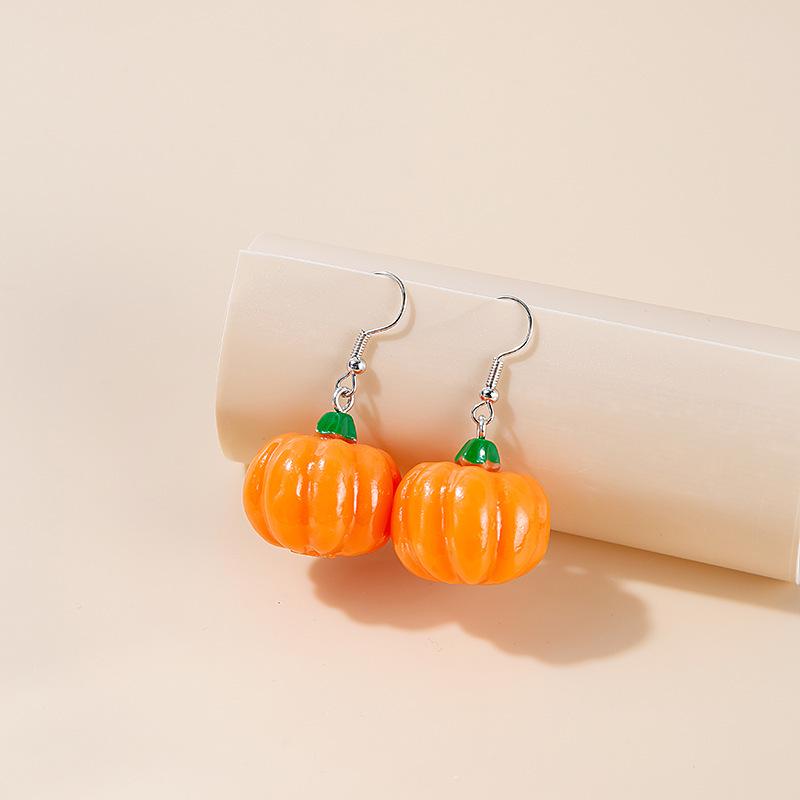 Kawaii Mori-kei Fruit Earrings: Cute Cartoon Mangosteen, Banana, Lemon & Potato Drops