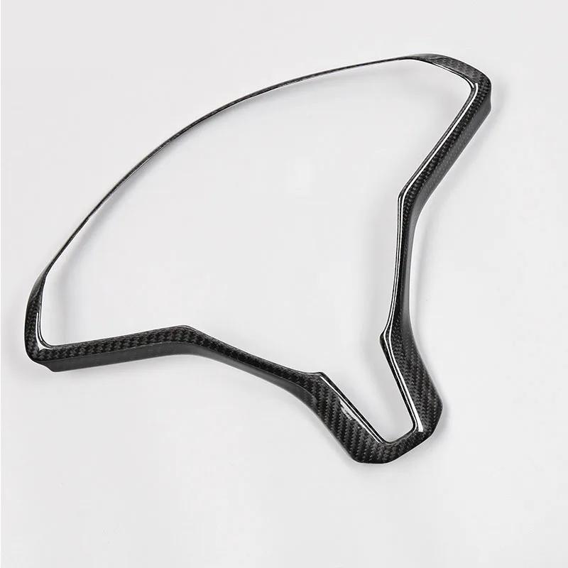 ABS Car Inner Steering Wheel Frame Trim For Tesla Model S Model X Steering Wheel Modified Decorative Accessories Carbon Fiber