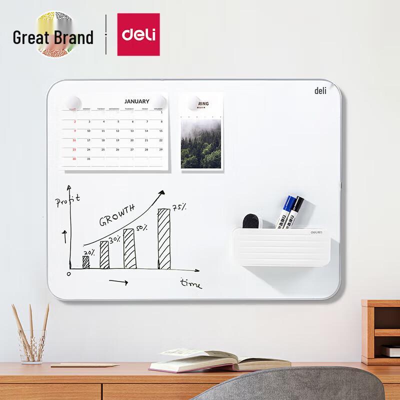 Deli Narrow Frame Hanging Whiteboard