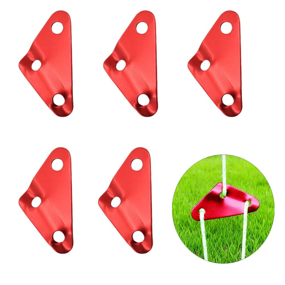 5/8Pcs Tent Guyline Rope Buckles Aluminum Alloy Outdoor Camping Wind Rope Stopper Portable Triangle Awning Buckle Tensioner