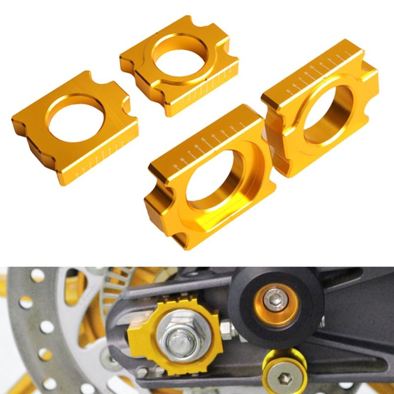 Axle Blocks Chain Adjuster for 690 790 950 990 1050 1090 1190 1290  Supermoto Super Adventure  S 2pcs
