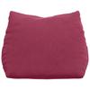 Back Cushion Burgundy Red 45 X 20 X 35 Cm Cord Fabric