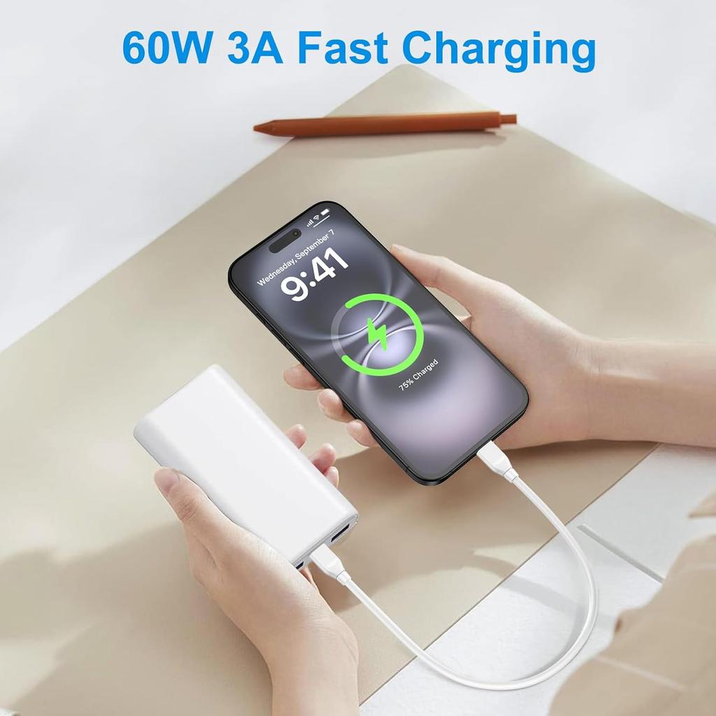 Samsung Galaxy S25 Ultra Edge Cable 60W 1ft Short USB C Fast Charging Cord for Galaxy S25 S24 S23 S22 S21 S20 S10 Ultra A17 A16 A15 A14 A13 A54