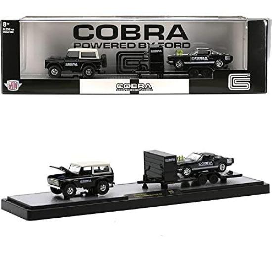 

M2 MACHINES Scale Auto Haulers Release 46 Ford Bronco 1966 Ford Shelby GT 164 1966 & 350 [Item] чёрный