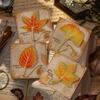 Vintage Leaf Shape Metal Bookmark Exquisite Cultural Creative Stationery Gift
