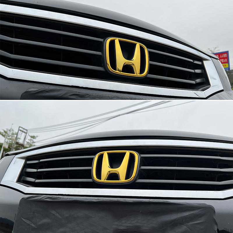 Car Front Rear Logo Auto Grille Emblem Sticker Accessories For Honda CR-V STEPWGN Civic Accord City XR-V Envix ODYSSEY VEZEL Fit