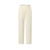 Fila Golf Series Fashion Trendy Casual Comfortable Versatile Elastic Straight Leg Knit Sports Pants Women Pants Asparagus-White A11W545613FIV