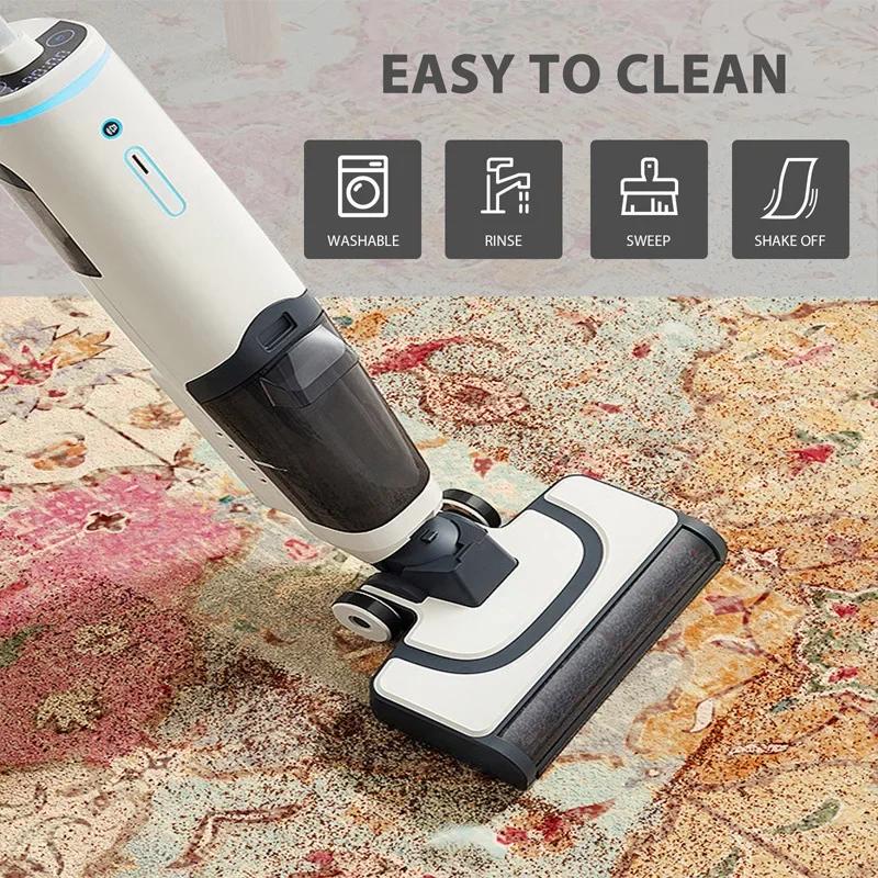 Bamboo Cotton Retro Kitchen Floor Mat Absorbs Water and Oil and Scrubbing Long Kitchen Rug Wear-resistant Non-slip Door Mat