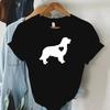 Damen T-Shirts Goldener Golden Retriever Mama Shirt Liebe Grafik-T-Shirt Herzbedrucktes T-Shirt Rundhals-Shirts und Blusen Oberteil Damen