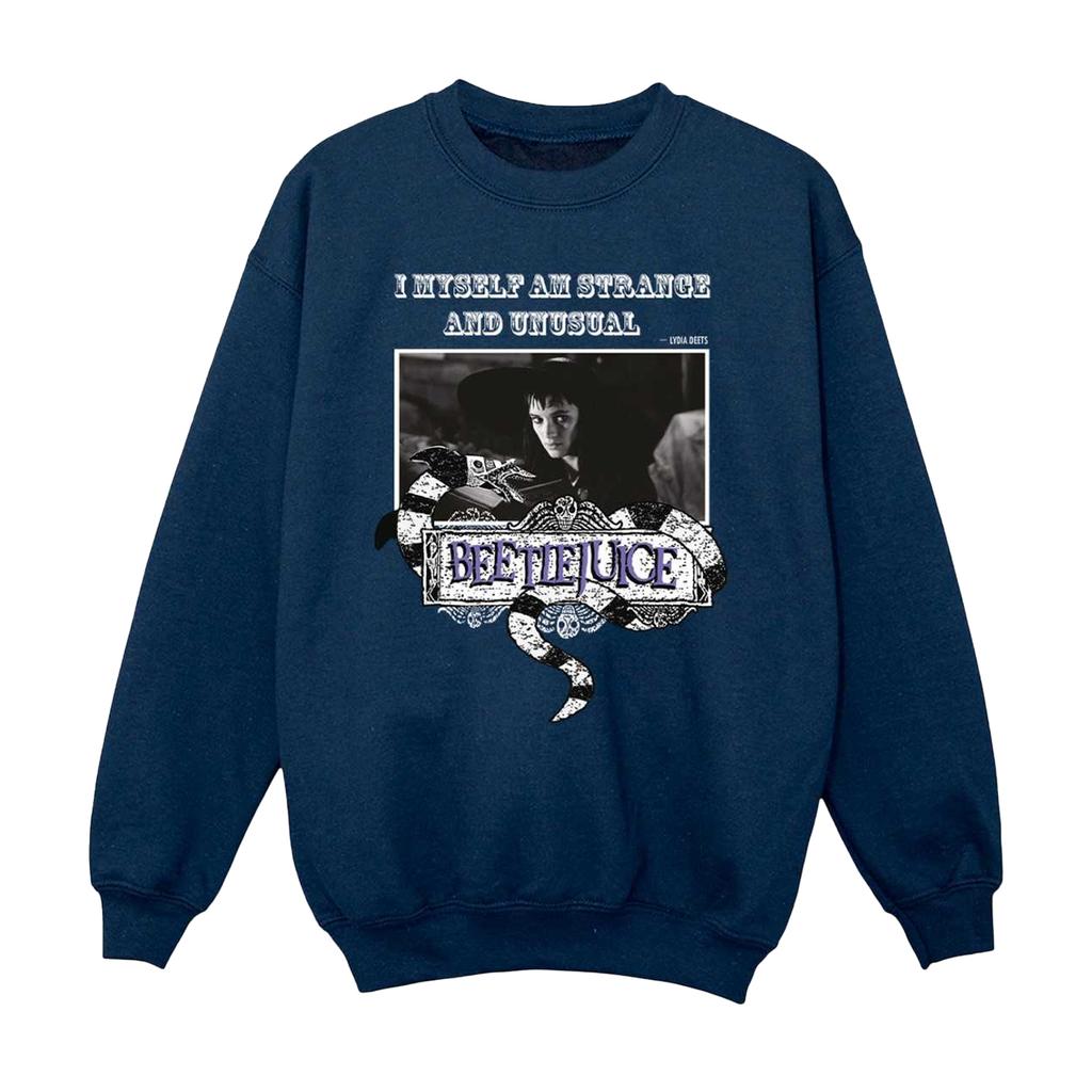 Beetlejuice Girls Strange And Unusual Sweatshirt
