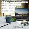 6 in 1 Magnetic Wireless Charger with Stand 15W Max Fast Charging Magnetic Stand