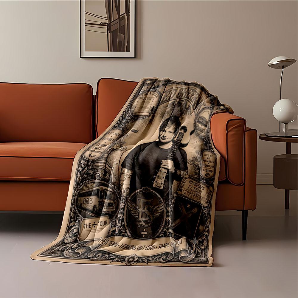 Musician Vintage Poster Blanket for all seasons blanket lunch break throw gift
