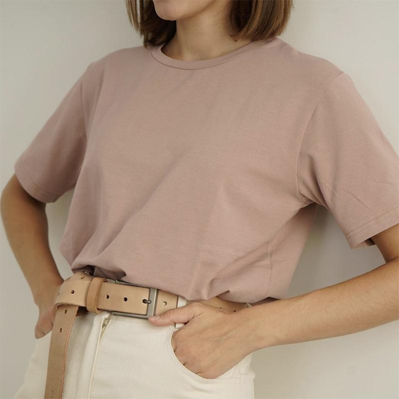 WYWM Camiseta Básica de Verano Mujer Nuevo 100% Algodón Casual Solid Tee  Femenino Coreano Suelto Suave Manga Corta O Cuello Top 10 colores comprar a  buen precio — entrega gratuita, reseñas reales