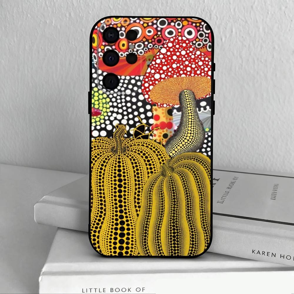 F-Funny Pumpkin Y-Yayoi K-K-Kusama  Phone Case For Samsung S25,24,23,22,30,21,10,9,Ultra,Plus,Lite,FE,4,5 G Soft Black Case