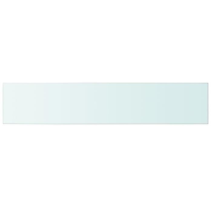 Panneau pour étagère - vidaXL - Verre transparent - 100 x 20 cm - Verre trempé - Style contemporain